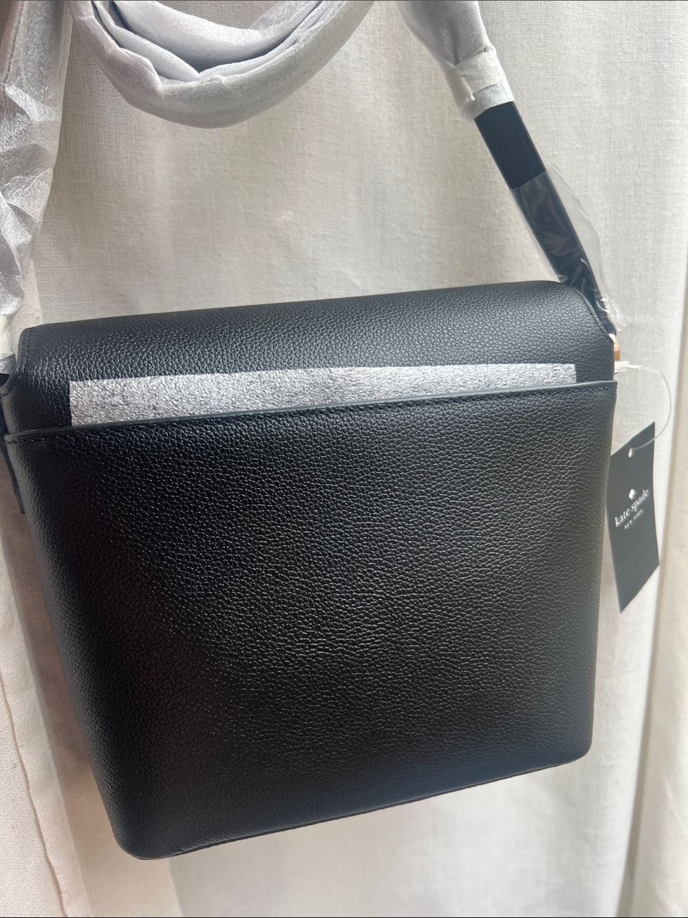 Kate Spade Elsie KE390 Black Pebbled Leather Crossbody NWT - Picture 4 of 7